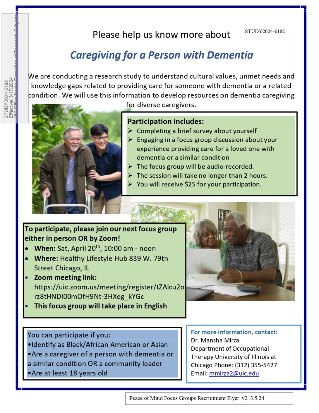 Caregiving for a Person with Dementia